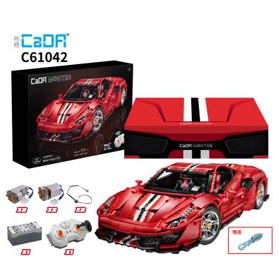 China Italian main building toy CADFI C61042 racing car 1:8 RC model toys building blocks compatible with legoing for sale