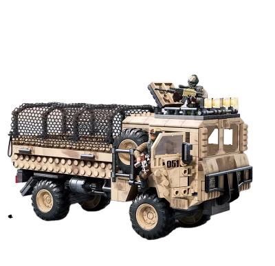 China Toy Military Army Truck Construction Building Blocks Building Blocks Vehicle Heavy Tactical Children's Toy legoing for sale