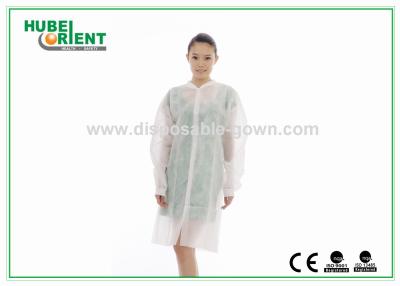 China Comfortable Unicolor Disposable Use Lab Coat Non-Toxic For Hospital And Protect Body for sale