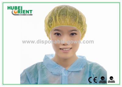 China PE-eenmalige douchepetten / transparante polythene bouffant haarnetten Te koop