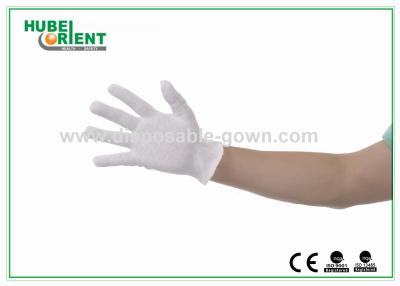 China Polietileno 100% blando Guantes de algodón puro blanco desechable en venta