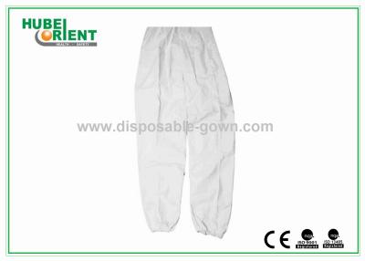 China Pantalones de viaje de un solo uso para hombres de color blanco en venta