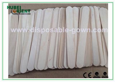 China Surgical / Medical Hospital Disposable Products Wooden Tongue Depressor , 15*1.8cm for sale