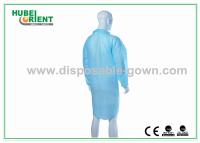 Cina PP non tessuto blu/verde cappotto da laboratorio usa e getta con cerniera per proteggere il corpo e prevenire l'inquinamento in vendita