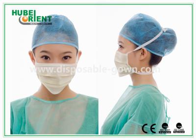 China Máscaras quirúrgicas desechables médicas para el hospital, máscaras para cubrir la boca 9 * 18cm en venta