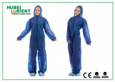 China Disposable Non Woven PP Medical Suit Isolation Gown Coveralls With Hood Without Feetcover for sale