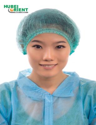 China Single Double Elastic Disposable 25G/M2 PP Non Woven Surgical Cap 21