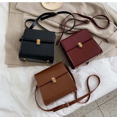 China Fashion\Comfortable Simple Cross\Goods 2021 Luxury Handbags - Retro Square Body Bags Shoulder Bag Women Messenger Bags Female Handbags for sale