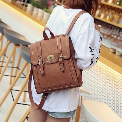 China Fashion Business PU Leather School Backpack Large Capacity Bag Laptop Rucksack Luxury Waterproof Travel Backpack Leather Bags for sale