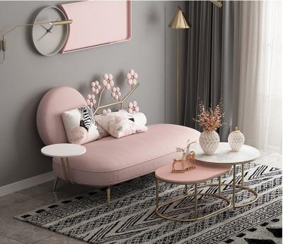 China Removable Wholesale Popular Pink Sofa Chair Portable Fabric Cover Lazy Sofa Living Chair for sale