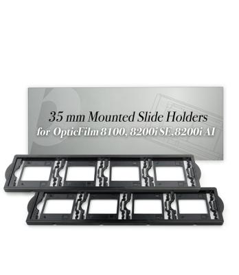 China Plustek 2 x 35 mm mounted slide holders (positive), for OpticFilm 72~82 series only use (7400, 7500i, 7600i, 8100, 8200i) 35mm for sale