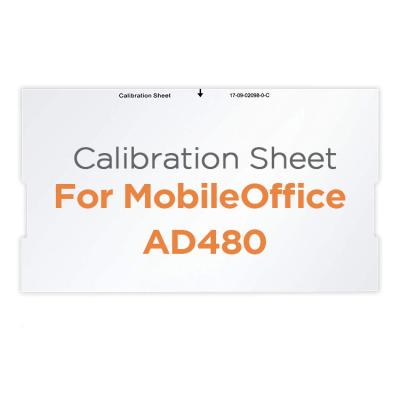 China Plustek Calibration Check Sheet - for MobileOffice AD480, AD470, AD460, AD450 Document Scanner Only A4 for sale