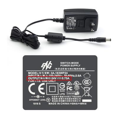 China Plustek 24V 0.75A Power Adapter for Z300, PS186 PS188 PS286+ PS283 PS3060U, 3800 3900 4800, AD480 D430, OpticSilm to OpticBook 1180 A3 for sale