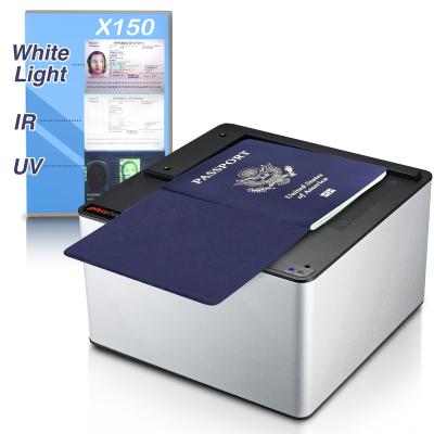 China Passport Scanner Plustek X150 Kiosk Passport Reader with UV White Light IR, ID Card, Driver License MRZ TD 1 Doc. 9303 A6 of 2 3 ICAO for sale