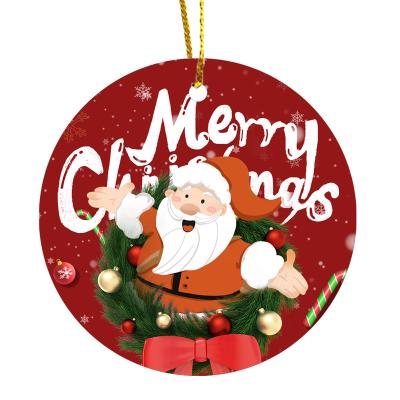 China Festival Decor Like Custom Acrylic Christmas Tree Hanging Christmas Tree Ornaments Party Festival Holiday Decoration Ornament White Sublimation Home Pendant for sale