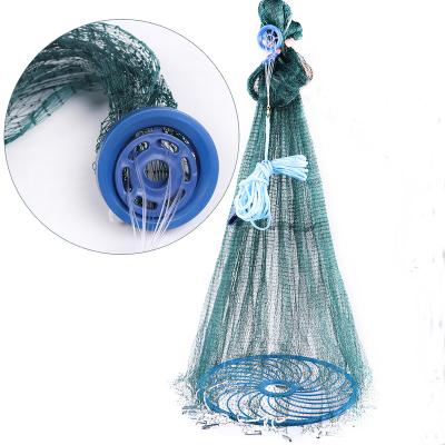 China American Multifilament Sea Fish Casting Net For Bait Trap Fish 3ft/4ft/6ft/8ft/10ft/12ft Ray, 3/8inch Mesh Size for sale