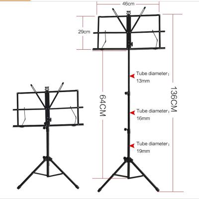 China Set of Hot Selling Asia Music Musical Instrument Accessories Small Size Adjustable Sheet Music Stand for sale