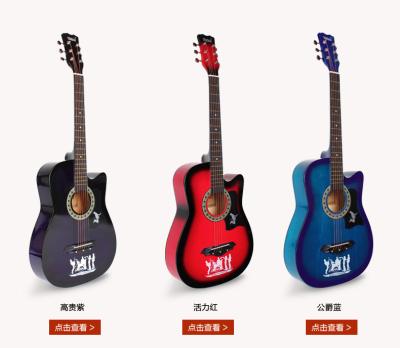 China Basswood Musical Instrument Tools Left Handed Electric Guitars For Youth for sale