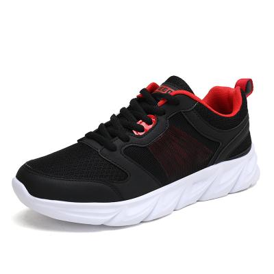 China 2022 new style men's shoes fashion trend casual shoes leather breathable mesh fly woven sports running shoes for sale