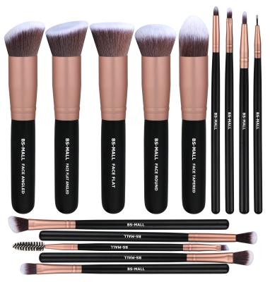 China Smudge Brush Makeup Brushes 14 Premium Synthetic Brush Set Blending Face Foundation Powder Blush Concealers Eyeshadow Brush for sale