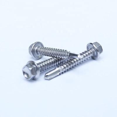 China BORCH DIN 7504K 3.5-6.3 SS Flange Head Self Drilling Screw for sale