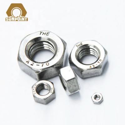 China DIN934 Heavy Industry Fine Teeth Stainless Steel Left Handed Nuts for sale