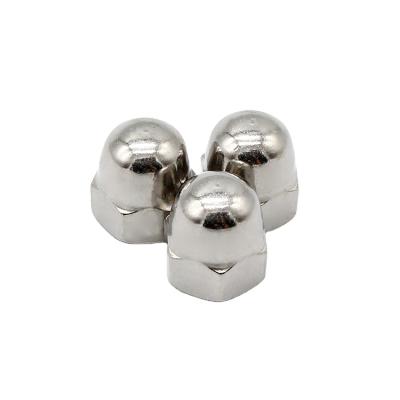 China General Industry DIN1587 M8 Hex Domed 304 Stainless Steel Flange Round Cap Nut for sale