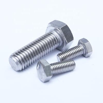 China Industry DIN933 M30/33/36 the 304 external hex dongming bolts / stainless steel screws for sale