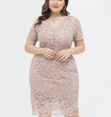 China Free shipping Fashion lace woman bridesmaid dress wedding dress anti-static women's clothing 2021 plus size woman formal dress for sale