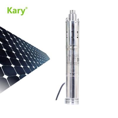 China S483T-120 Developing World Water Solutions Kary 48v Max Lift 120m Irrigation 3000l/h Solar Powered Submersible Water Pump for sale