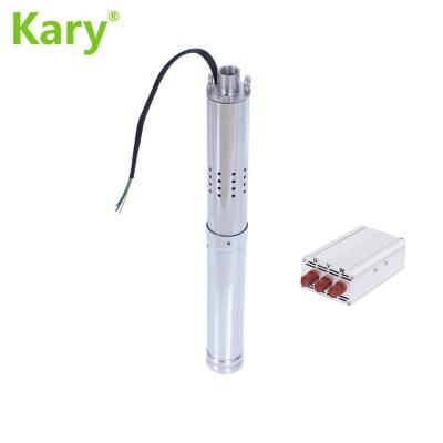 China Kary Irrigation and Agriculture 24 Volt Solar Deep Well Screw Pumps 2 Inch 52mm Diameter With Built-in Controller for sale