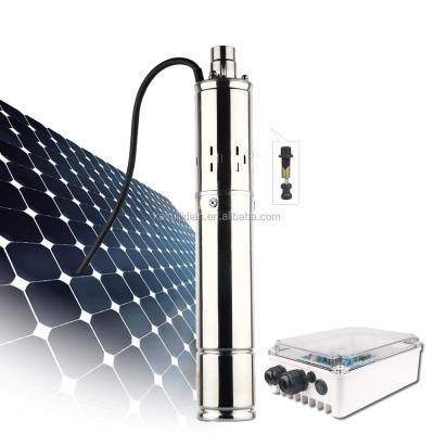 China Developing World Water Solutions DC 36v Solar Wind Battery Powered Submersible Deep Water Well Price for sale