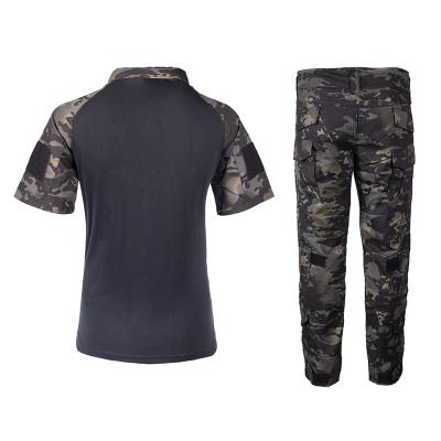 China Frog Anti-Static Camouflage Suit Men's Outdoor Short Sleeve Outdoor Short Sleeve T-Shirt for sale