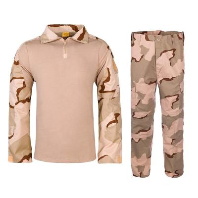 China 2023 New Fashion Digital Knitted Desert Suit Tactical Uniform Anti-wrinkle Camouflage Suit Frog Uniform Tactical Uniform for sale