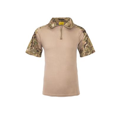 China Parride Knitted Digital Desert Sleeve Frog Tactical Uniform Short Shirt for sale