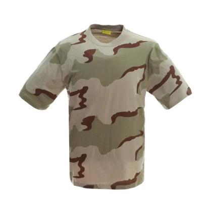 China Breathable High Quality Short Sleeve Top Camouflage Ghillie Stripe Camouflage Men's Tactical T-Shirt Shirt for sale