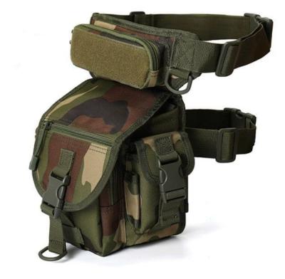 China Water Proof Camouflage Moto And Biker Outdoor Nylon Waterproof Unisex Tactical Men Drop Leg Bag for sale