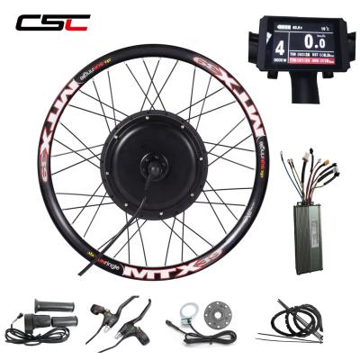 China 48V 1500W Easy To Install Electric Bike Conversion Kit With Regenerative Brake System 24