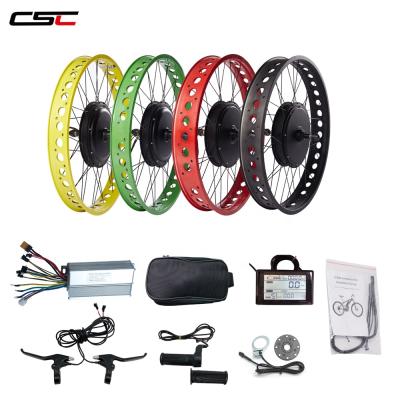 China Fat Tire Ebike Conversion Kit 1000W 48V 20 24 Tire Electric Snow Bike Kits Available 20