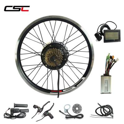 China Regenerative Electric Bicycle Conversion Kit 36V CE Approved Brushless Rear Wheel E-bike Kit 350W 36 Volt Electric Hub Motor 20