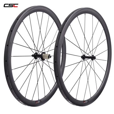 China Toray T800 Carbon Fiber CSC ultra light bicycle carbon wheels 50mm 23mm bicycle carbon wheelsets tubular with CN 424 spokes and Powerway R13 hub for sale