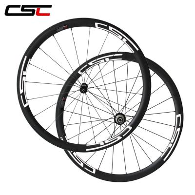 China Toray T800 Carbon Fiber CSC Straight Pull 38mm Carbon Bicycle Wheelset R36 Hub Pillar Tubular Spokes for sale