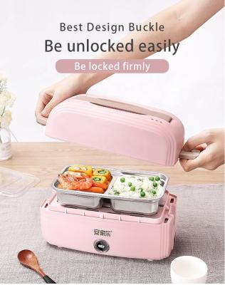 China Low Power Consumption Portable Electric Multi Cooker Mini Electric Lunch Cooking BOX and Travel Lunch Box for Office for sale