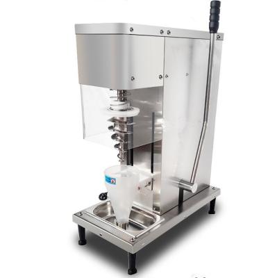 China Snacks Factory Fruit Yogurt Nuts Swirl Ice Cream Drilling Blender Mixing Kneader for sale