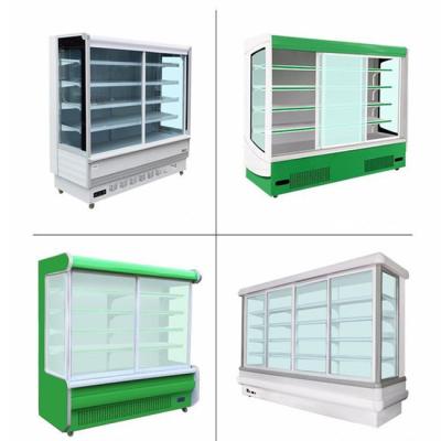 China Single-temperature fruit display chiller multideck open fruit display refrigerator for sale