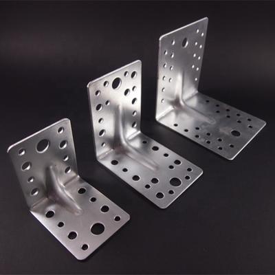 China Connection Galvanized Reinforced Square Metal Bracket for sale