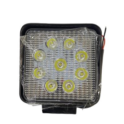 China Construction of machinery engine excavator accessories high power working square lamp is generally used for digging thicker 9 beads LED lamp for sale