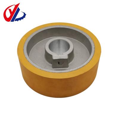 China Woodworking Machine Starter Roller Convenyance Premium Rubber Wheel For Woodworking Planer Double Side Machine for sale