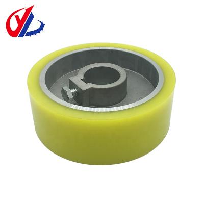 China Woodworking Moulder Durable Rubber Roller PU Feeding Wheel For Woodworking Machine Four Side Moulder for sale