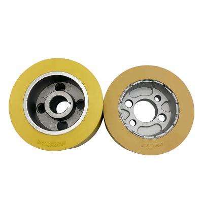 China Durable Wear Resistance 4 Pcs Woodworking Tools Feed Roller Rubber Wheel For Feeder Machine for sale